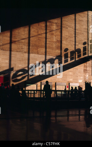 La stazione Termini, Roma, 1950. Interno. Foto Stock