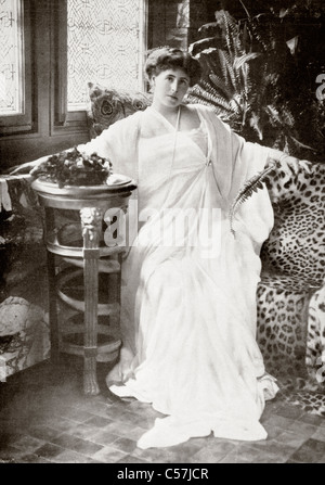 Marie della Romania (Marie Alexandra Victoria, precedentemente principessa Marie di Edimburgo) 1875- 1938. Foto Stock