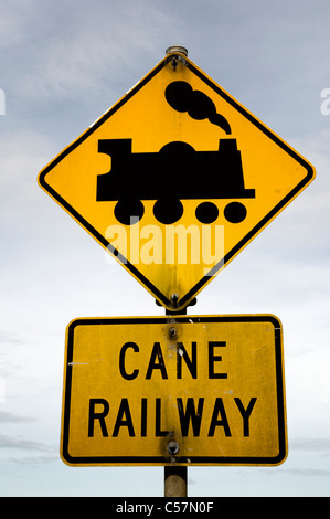 Stazione ferroviaria di canna segno Queensland Australia Foto Stock