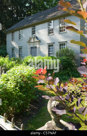 La Casa della Missione, 1742, home al primo missionario mohicano indiani, Stockbridge, Massachusetts, Berkshires Foto Stock