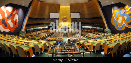 L'Assemblea generale delle Nazioni Unite Hall di Manhattan, New York City. Foto Stock