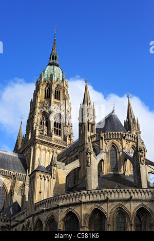 Francia, Francese, Europa, Europeo, Europa occidentale, architettura, edilizia, città di Bayeux, dipartimento di Calvados, Bassa Normandia, né Foto Stock