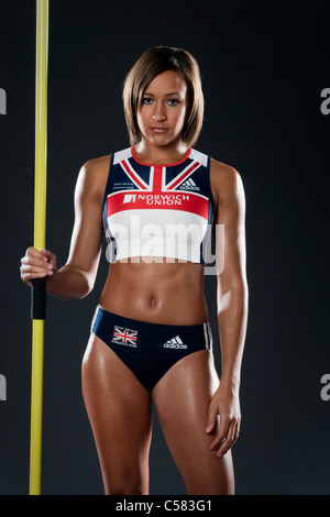 Jessica Ennis, Team GB. Nel Regno Unito il team di atletica. Foto Stock