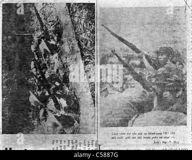 Nord vietnamiti Giornale di guerra di Vietnam esercito NVA VC Foto Stock