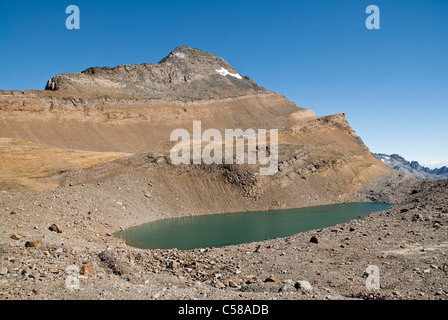 3000, Alpi, montagne, casa di montagna, rifugio di montagna, lago di montagna, la Cabane Monte Leone, Chaltwasserpass, Bocchetta d'Aurona, Eur Foto Stock