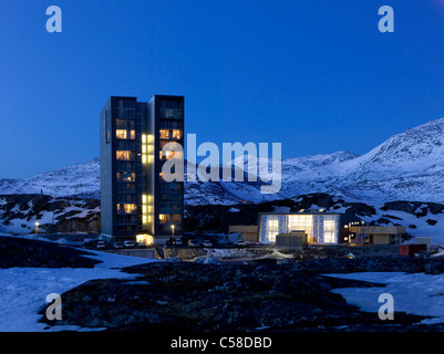 Jagtvej, Nuuk, Groenlandia Foto Stock