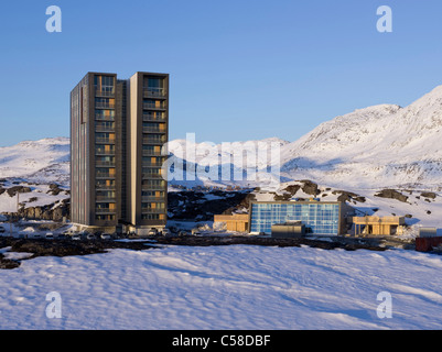 Jagtvej, Nuuk, Groenlandia Foto Stock