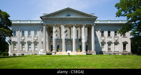 Staatsburgh sito storico dello stato di mulini di aka Mansion, Beaux-Arts McKim, Mead e bianco, Dutchess County, Hudson Valley, New York Foto Stock