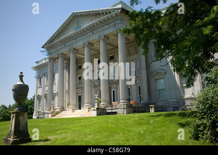 Staatsburgh sito storico dello stato di mulini di aka Mansion, Beaux-Arts McKim, Mead e bianco, Dutchess County, Hudson Valley, New York Foto Stock
