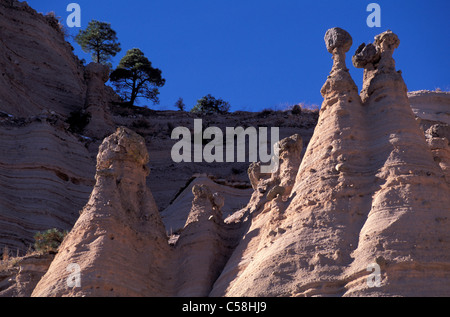 Tenda rocce, National Recreation Trail, Jemez montagne, Nuovo Messico, Stati Uniti, Stati Uniti, America, pietre Foto Stock
