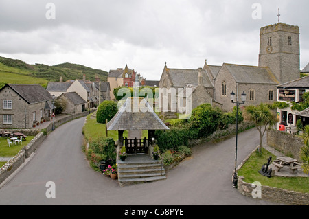 Il villaggio di Mortehoe sulla North Devon Coast vicino a Woolacombe Foto Stock