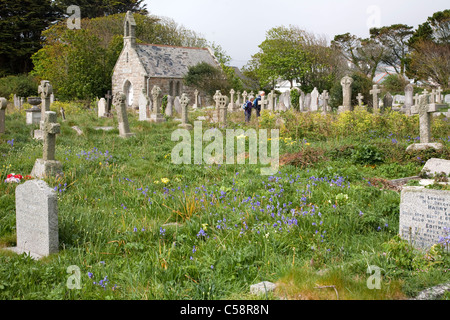 St Uny sagrato; Lelant; Cornovaglia Foto Stock