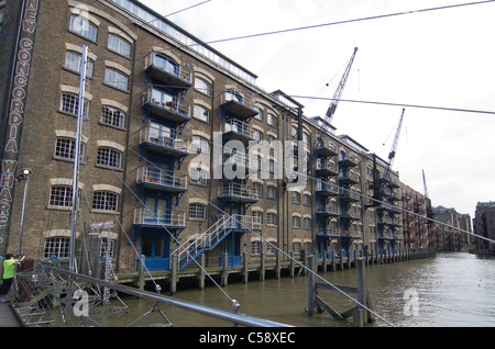 Nuova concordia wharf sul Tamigi in Bermondsey, Londra, Inghilterra Foto Stock