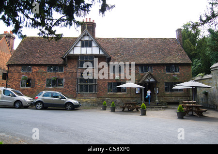 Il Castle Inn at Chddingstone, vicino a Edenbridge, Kent England Foto Stock