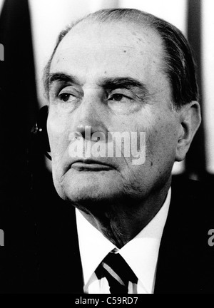 La Francia. Fine il presidente francese François Mitterrand. Londra 1988 Foto Stock