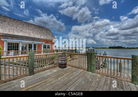 Il lago di Sumter sbarco Boardwalk Foto Stock