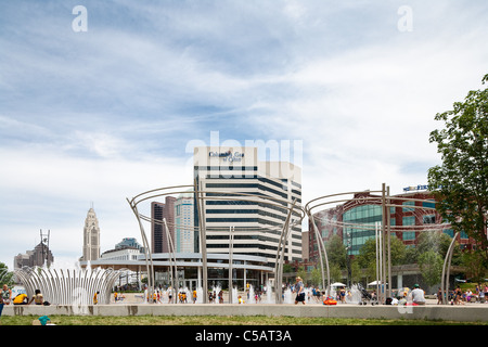 Miglio Scioto acqua park si trova a Columbus Ohio Foto Stock