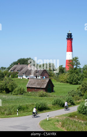 Faro, isola di Pellworm, Nord Friesland, Schleswig-Holstein, Germania Foto Stock