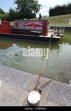 Canal imbarcazioni strette a Moira forno Foto Stock