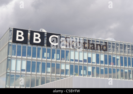 BBC Scotland Headquarters Building In Pacific Quay Glasgow Scozia Scotland Foto Stock
