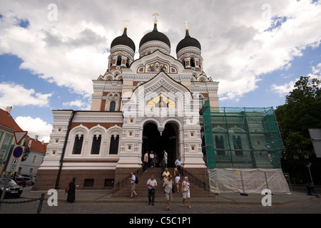 La Cattedrale Alexander Nevsky, Toompea Hill, la Città Vecchia di Tallinn, Estonia Foto Stock
