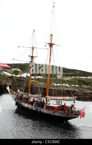 Tall Ship Port Oriel Porto Co. Louth Irlanda Foto Stock