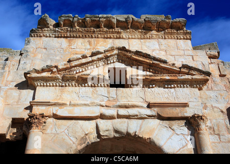 Arco di Traiano (116 D.C.), Maktar, Tunisia Foto Stock