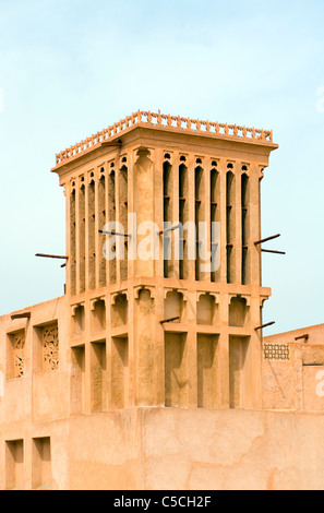 Sheikh Sayeed Al Maktoum, Al Shindagha, Dubai, Emirati Arabi Uniti - torri del vento (Barjeel) Foto Stock