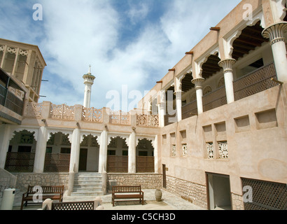 Cortile al Sheikh Sayeed Al Maktoum, Al Shindagha, Dubai, UAE Foto Stock