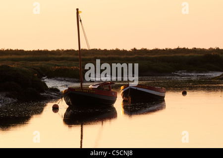 Morston Creek, Norfolk, Inghilterra, Regno Unito Foto Stock