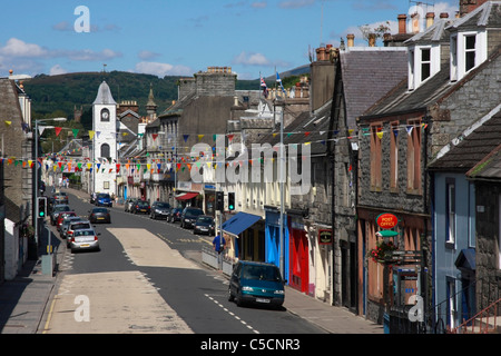 Victoria Street nel centro di Newton Stewart, Dumfries e Galloway. Foto Stock