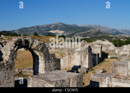 Anfiteatro romano, Salona, Croazia Foto Stock