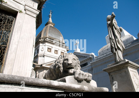 La Recoleta Cemetery, Recoleta, Buenos Aires, Argentina Foto Stock