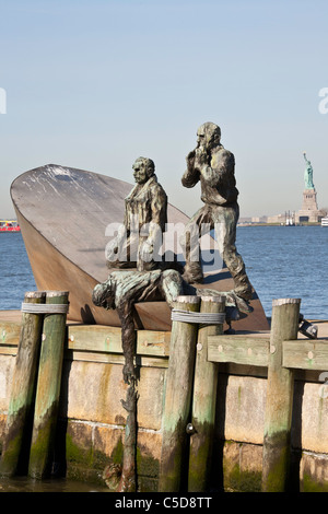 American Merchant marinai " Memorial, NYC Foto Stock