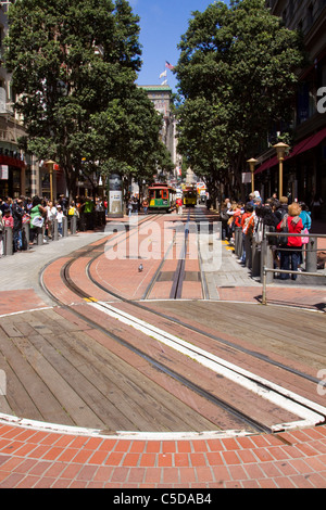 San Francisco carrello svolta Foto Stock