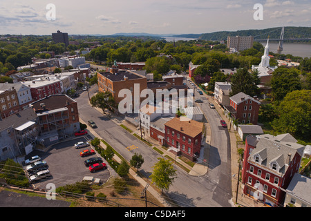 POUGHKEEPSIE, NEW YORK, Stati Uniti d'America - Vista di Poughkeepsie. Foto Stock