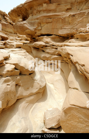 Wadi Arada deserto - Penisola del Sinai, Egitto Foto Stock