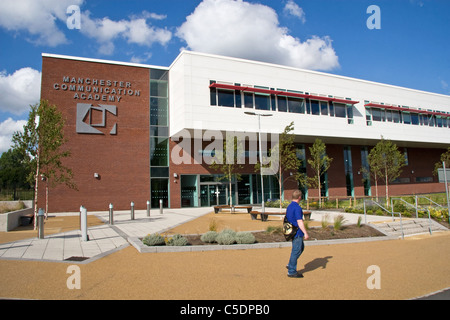 Comunicazione Manchester Academy (Partner-, BT, Manchester College, m/c City Council) Harpurhey, Manchester, Inghilterra, Regno Unito Foto Stock