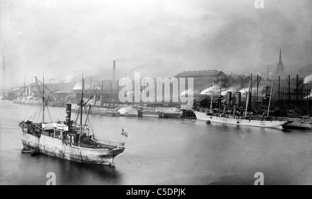 Armstrong opere di pistola, dock, Newcastle, Regno Unito Foto Stock