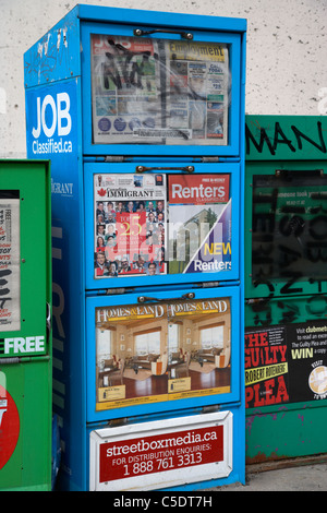 I quotidiani gratuiti per i noleggiatori di proprietà posti di lavoro in Toronto Ontario Canada Foto Stock