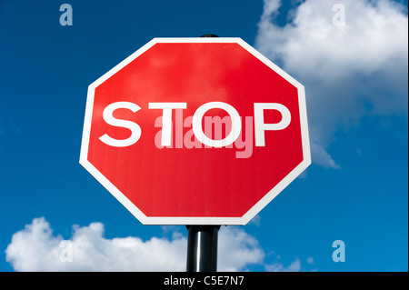 Stop rosso, REGNO UNITO Foto Stock