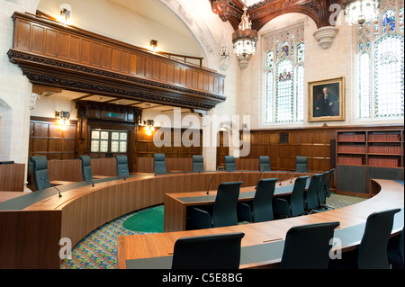 Aula 1 della corte suprema del Regno Unito, Londra, Regno Unito Foto Stock