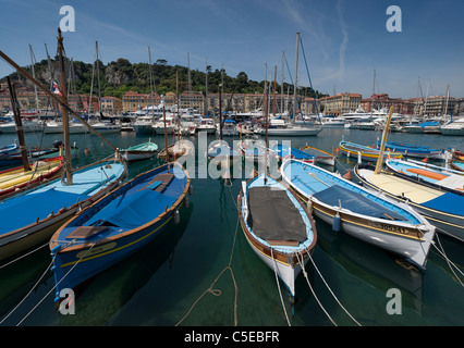 Il porto di Nizza in Costa Azzurra, Francia Foto Stock