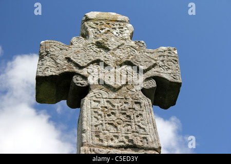 St Tola di alta croce, Dysert O'Dea, County Clare, Irlanda Foto Stock