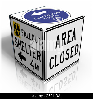 Area chiusa Foto Stock