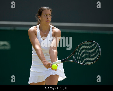 Marion BARTOLI (FRA) in azione durante il 2011 Wimbledon Tennis Championships Foto Stock