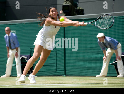 Marion BARTOLI (FRA) in azione durante il 2011 Wimbledon Tennis Championships Foto Stock