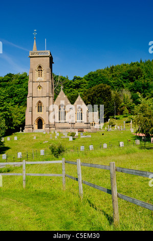 La Chiesa di St Audries, conosciuta anche come St Ethelredes, a West Quantoxhead, ai piedi delle Quantock Hills, Somerset, Inghilterra. Foto Stock