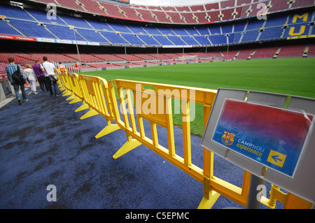 Camp Nou, stadio di calcio di Barcellona Spagna Foto Stock