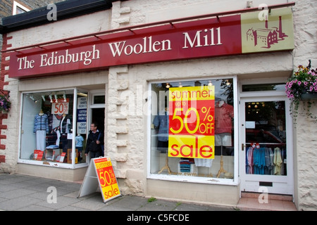 La Edinburgh Lanificio shop a Moffat, Dumfries and Galloway, Scozia. Foto Stock